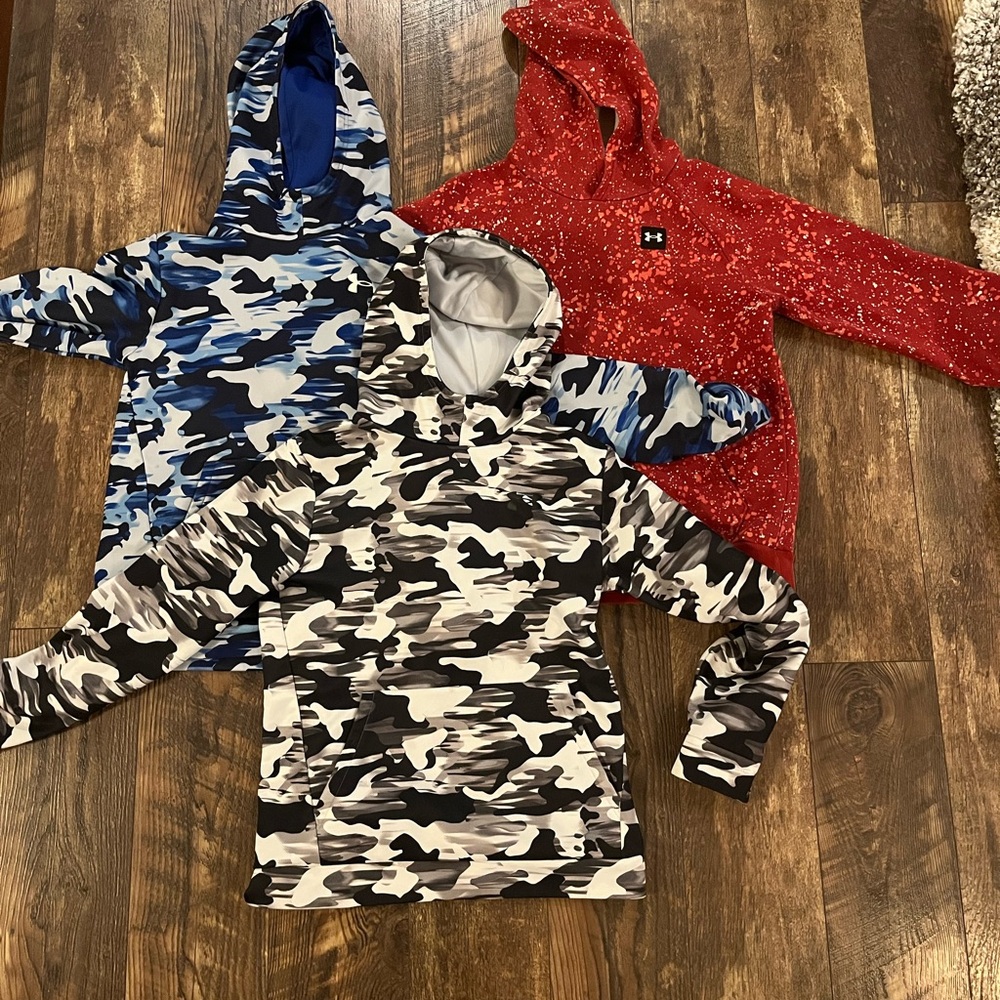 Lot Under Armour Kids Camo Hoodies